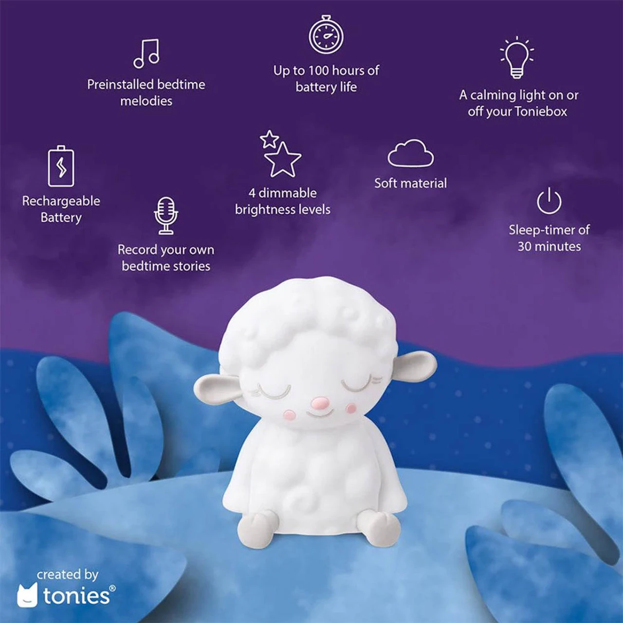Tonies Sleepy Friends - Sleepy Sheep Night Light 8 Tonies Sleepy Friends - Sleepy Sheep Night Light - Image 6