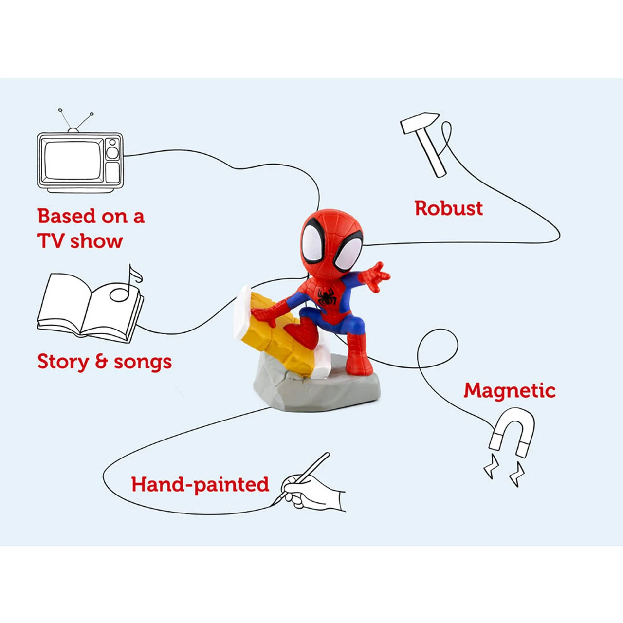 Tonies Spidey & His Amazing Friends - Spider Man 7 Tonies Spidey & His Amazing Friends - Spider Man - Image 5